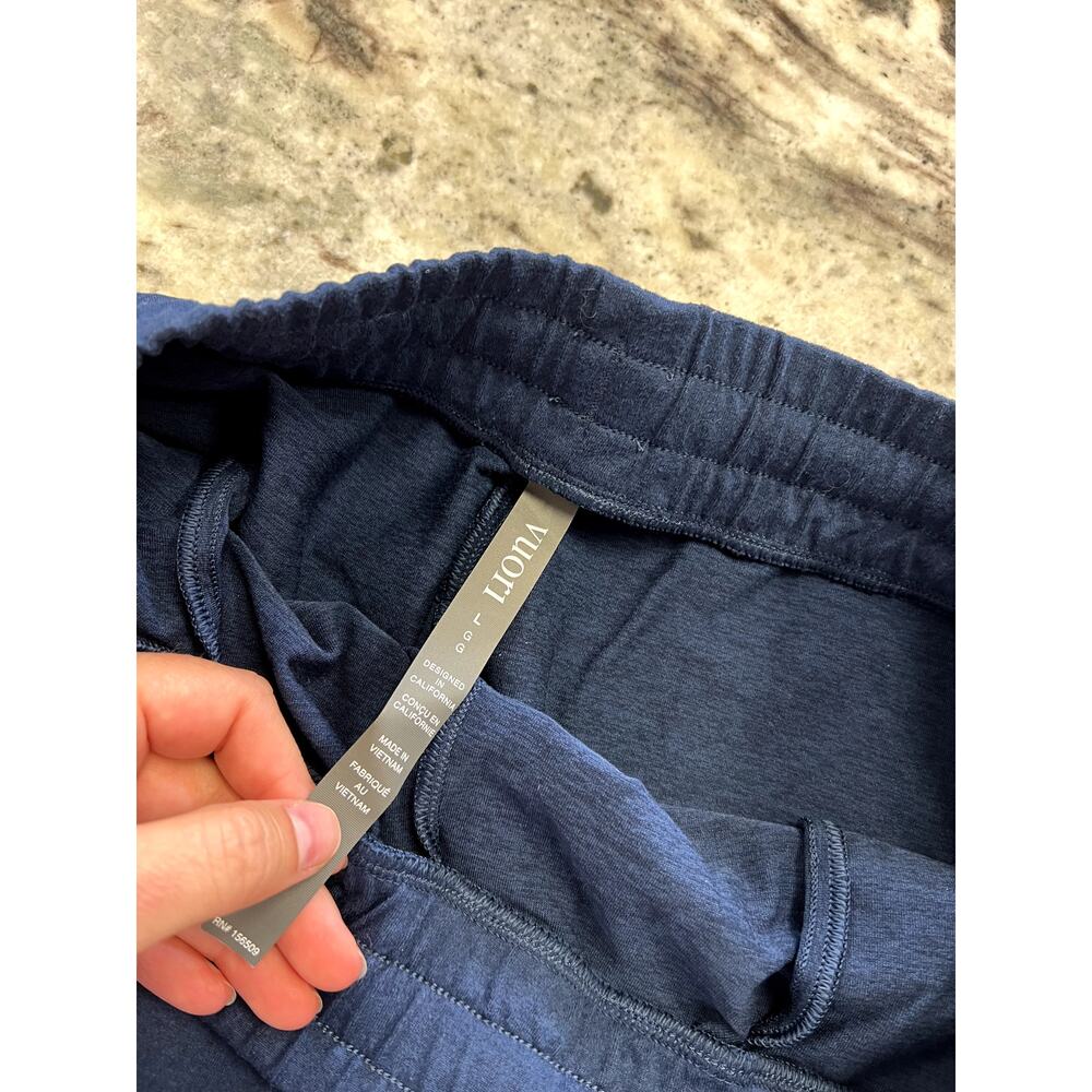 Vuori Navy Wide Leg Butter Soft Lounge Pants Size Large - Picture 3 of 3